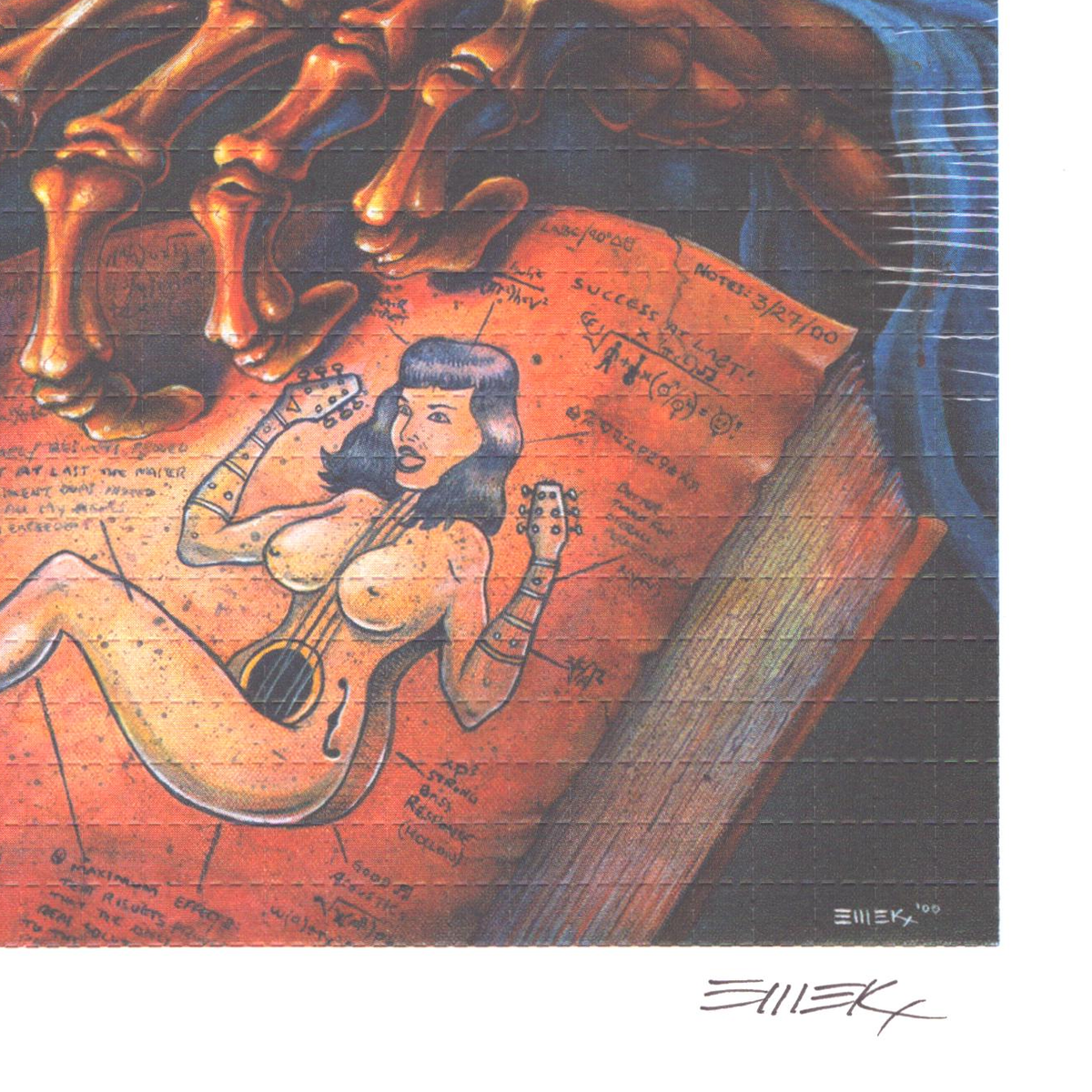 "How Ta Turn A Womun Inta An Lectric Geetar" by EMEK (signed)