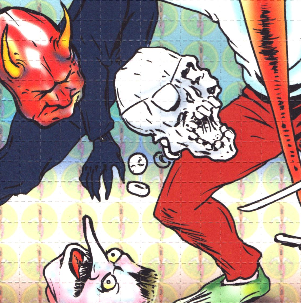 Flaming Carrot Blotter Art by Bob Burden (signed)