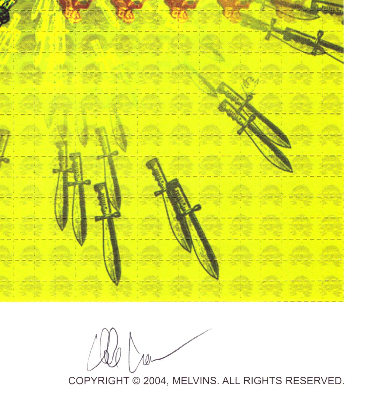 The Melvins Blotter Art (signed)