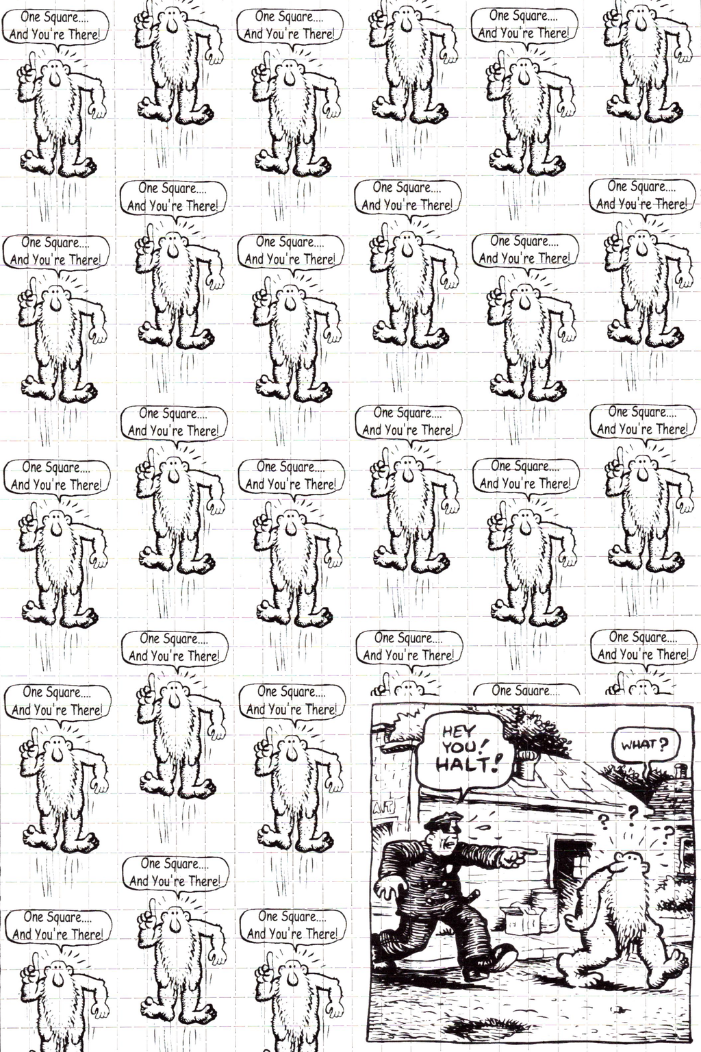 Mr Natural Blotter Art "1 Square You’re There" (Reprint)