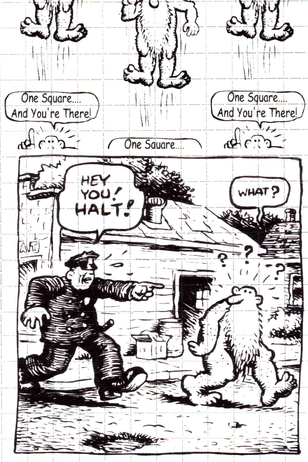 Mr Natural Blotter Art "1 Square You’re There" (Reprint)