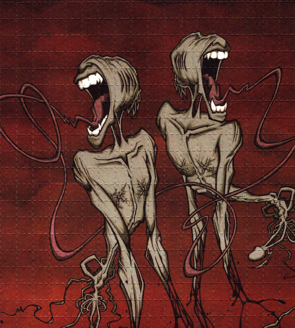 Twin Nightmare Blotter Art by Darcy J Watt