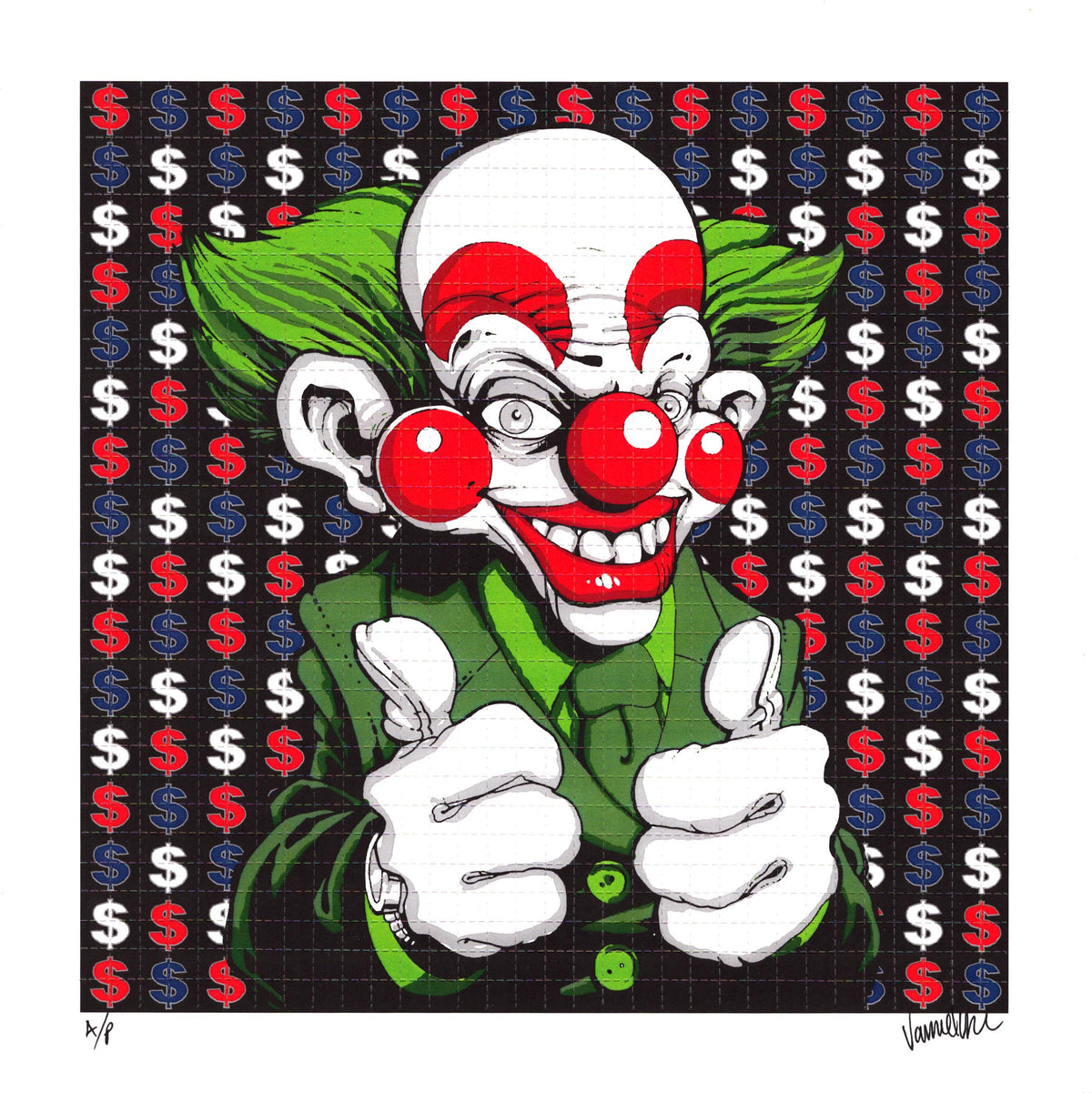 Corporate Values Blotter Art by Vance Kelly (Proof Prints SET of 2)