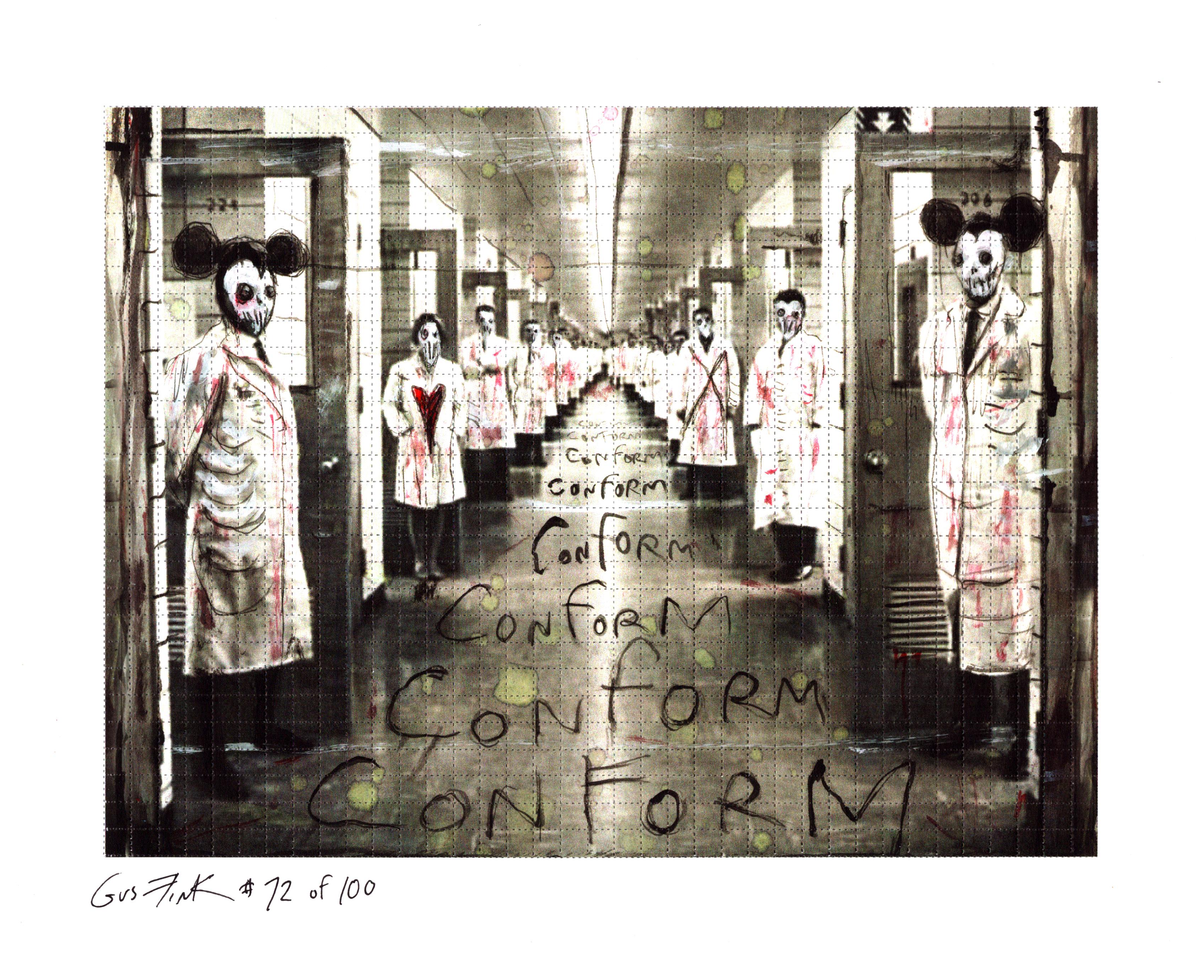Conform Blotter Art by Gus Fink (signed)