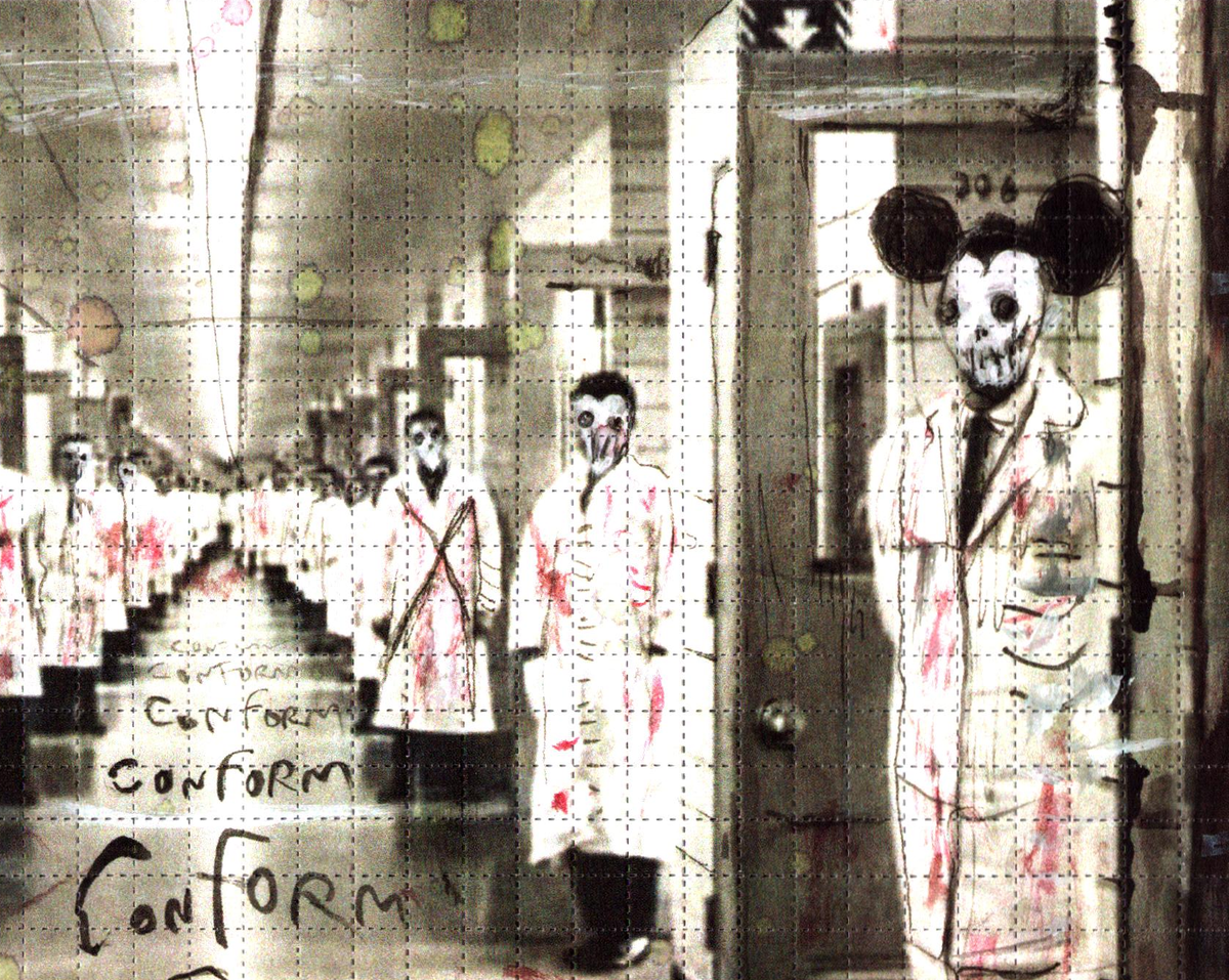 Conform Blotter Art by Gus Fink (signed)