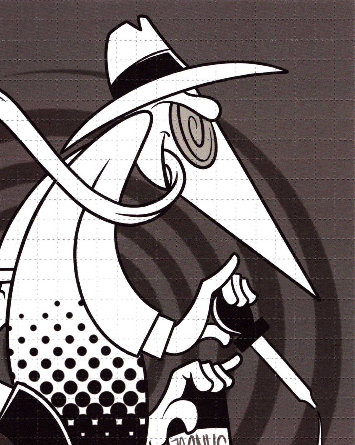 Spy vs Spy Blotter Art by Robert Marty Boe (signed)