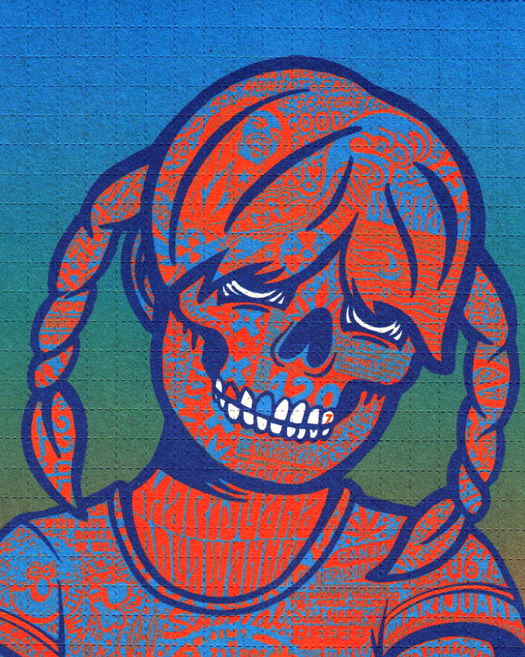 Sue Nami Goes to Haight Street Blotter Art by Zoltron (signed)