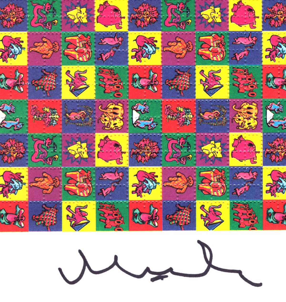 Dancing Elephants signed by Mark McCloud (signed)