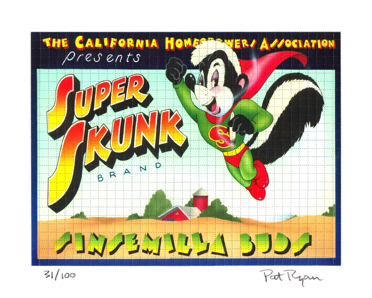 Super Skunk Blotter Art by Pat Ryan (signed)