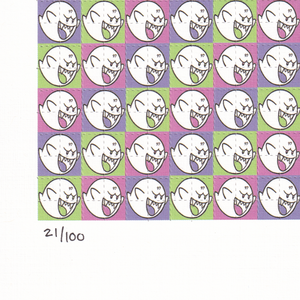 97 Ghosts Blotter Art (signed)