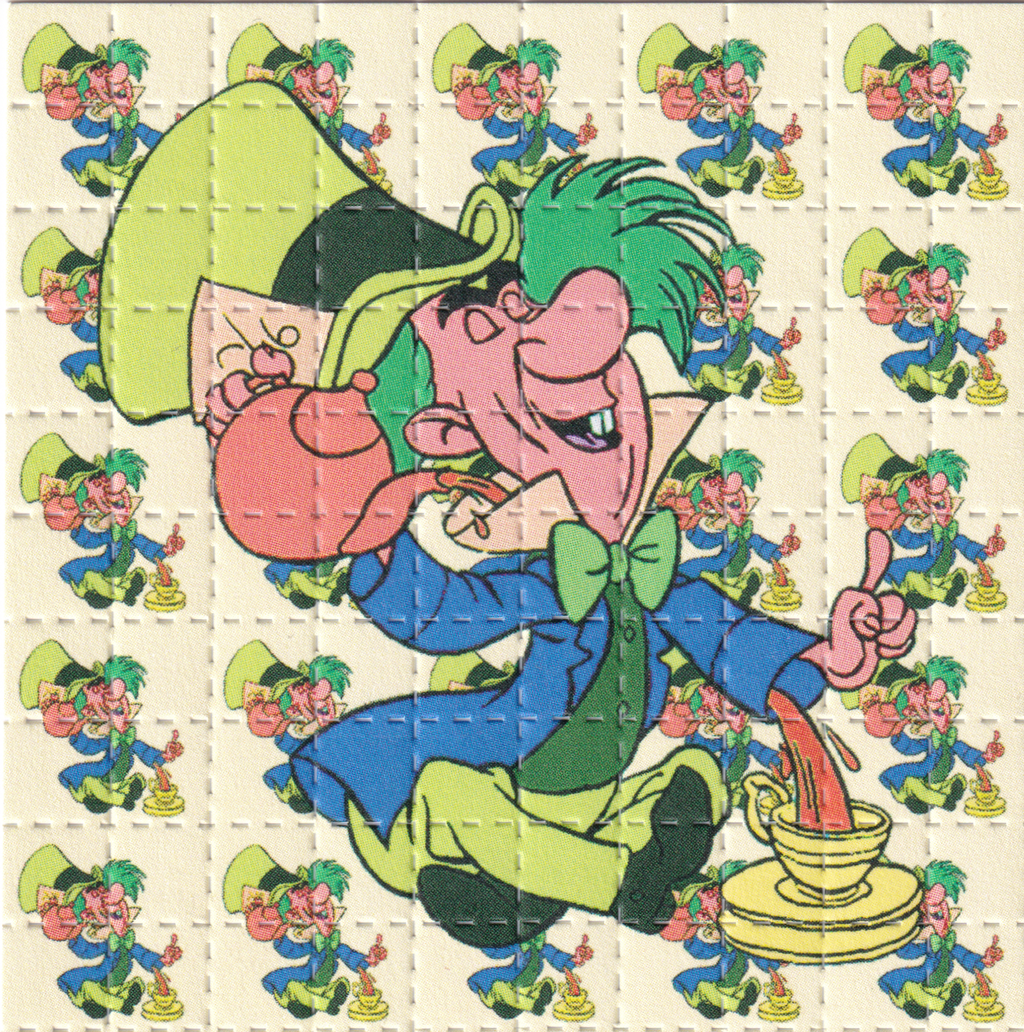 Mad Hatter Blotter Art (cream)