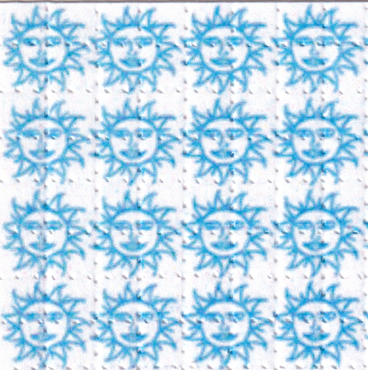 Blue Sunshine Blotter Art (street sheet)