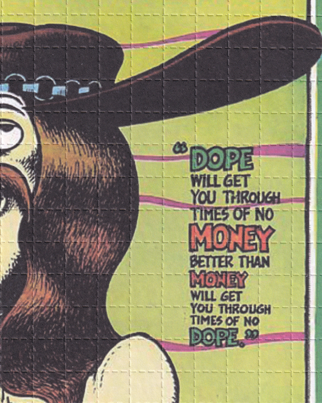 Free Wheelin Franklin Blotter Art