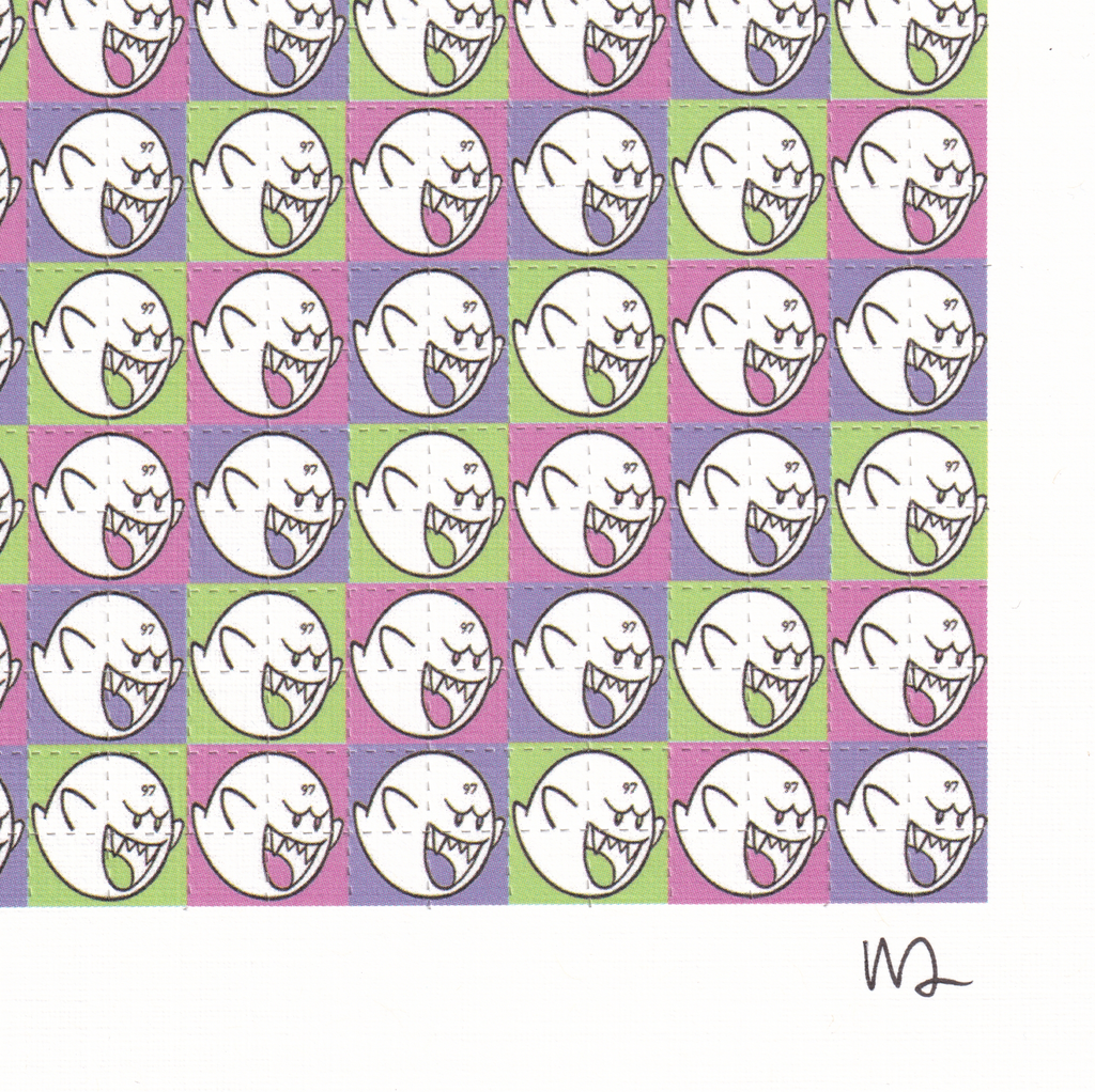 97 Ghosts Blotter Art (signed)