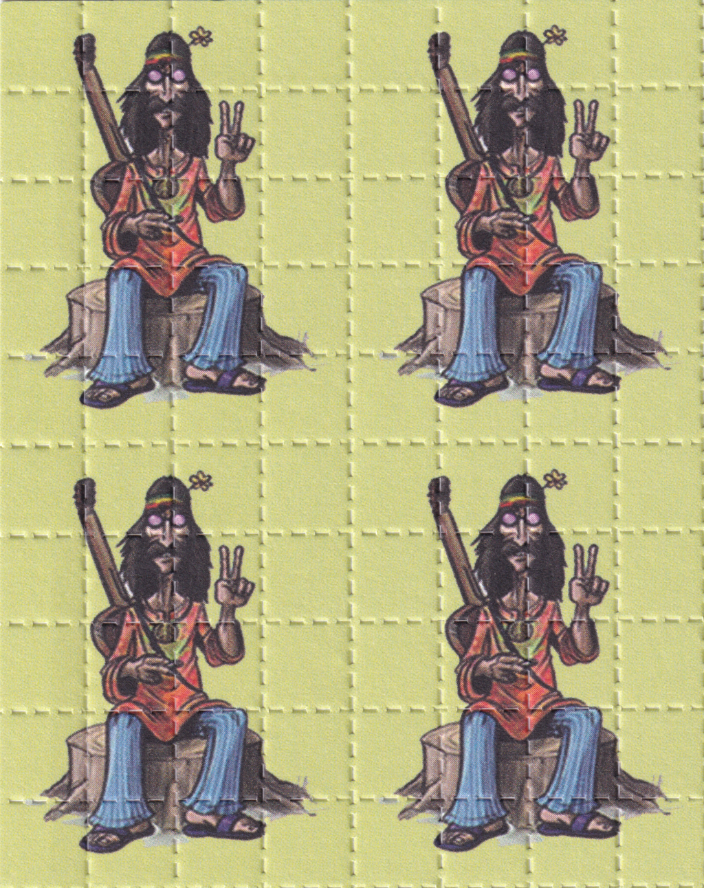 Hippy Blotter Art by Paul Guest