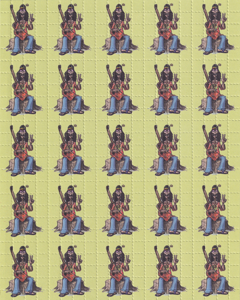 Hippy Blotter Art by Paul Guest