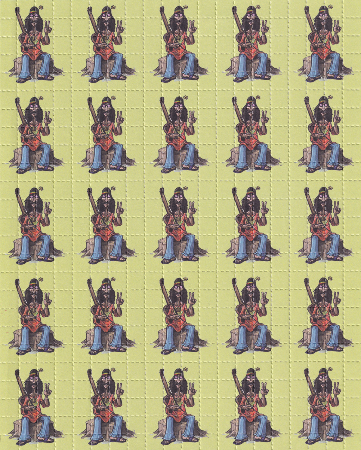 Hippy Blotter Art by Paul Guest
