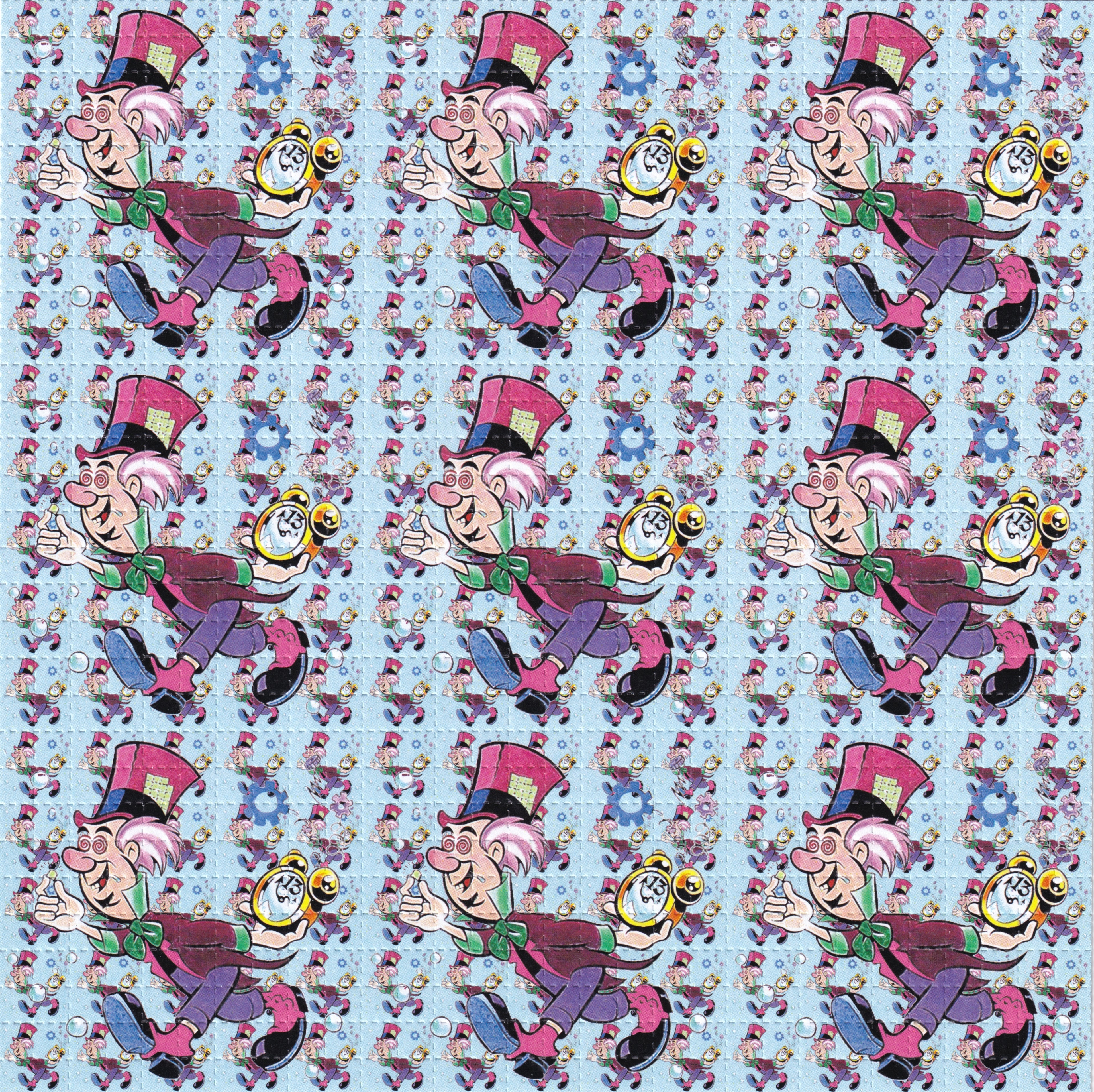 Mad Hatter 9 Panel Tribute Blotter Art