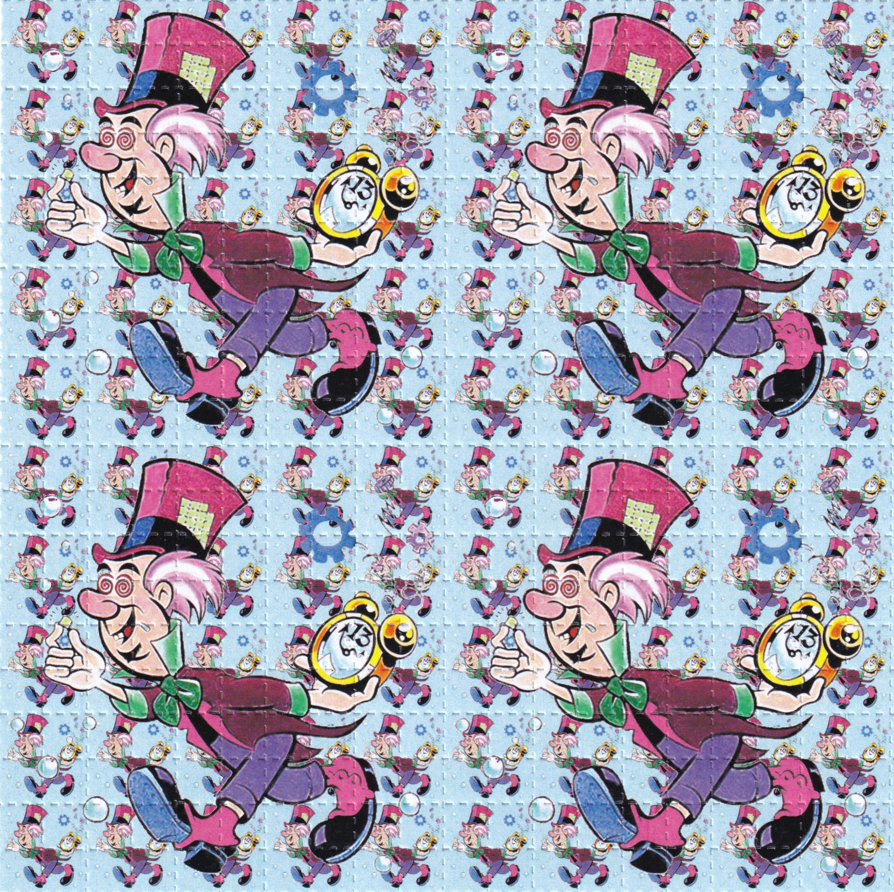Mad Hatter 9 Panel Tribute Blotter Art