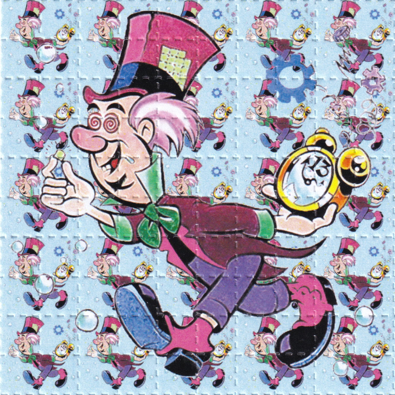 Mad Hatter 9 Panel Tribute Blotter Art