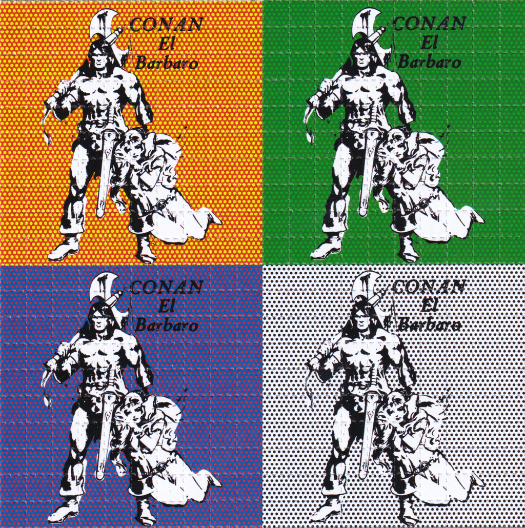 Conan El Barbaro Tribute Blotter Art