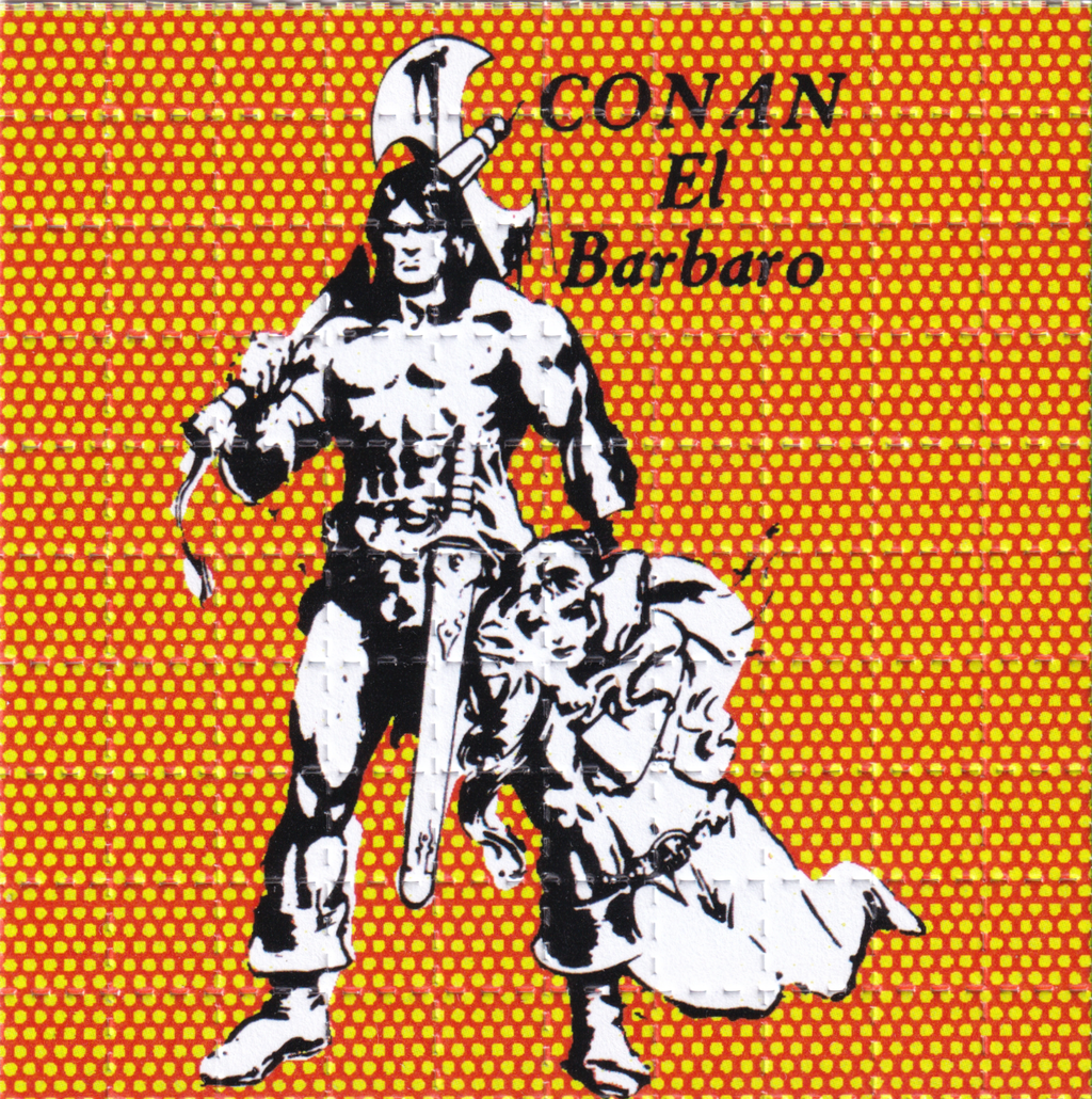 Conan El Barbaro Tribute Blotter Art
