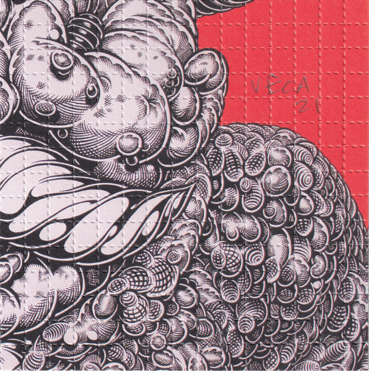 Monopoly Man Blotter Art by Mark Dean Veca (signed)