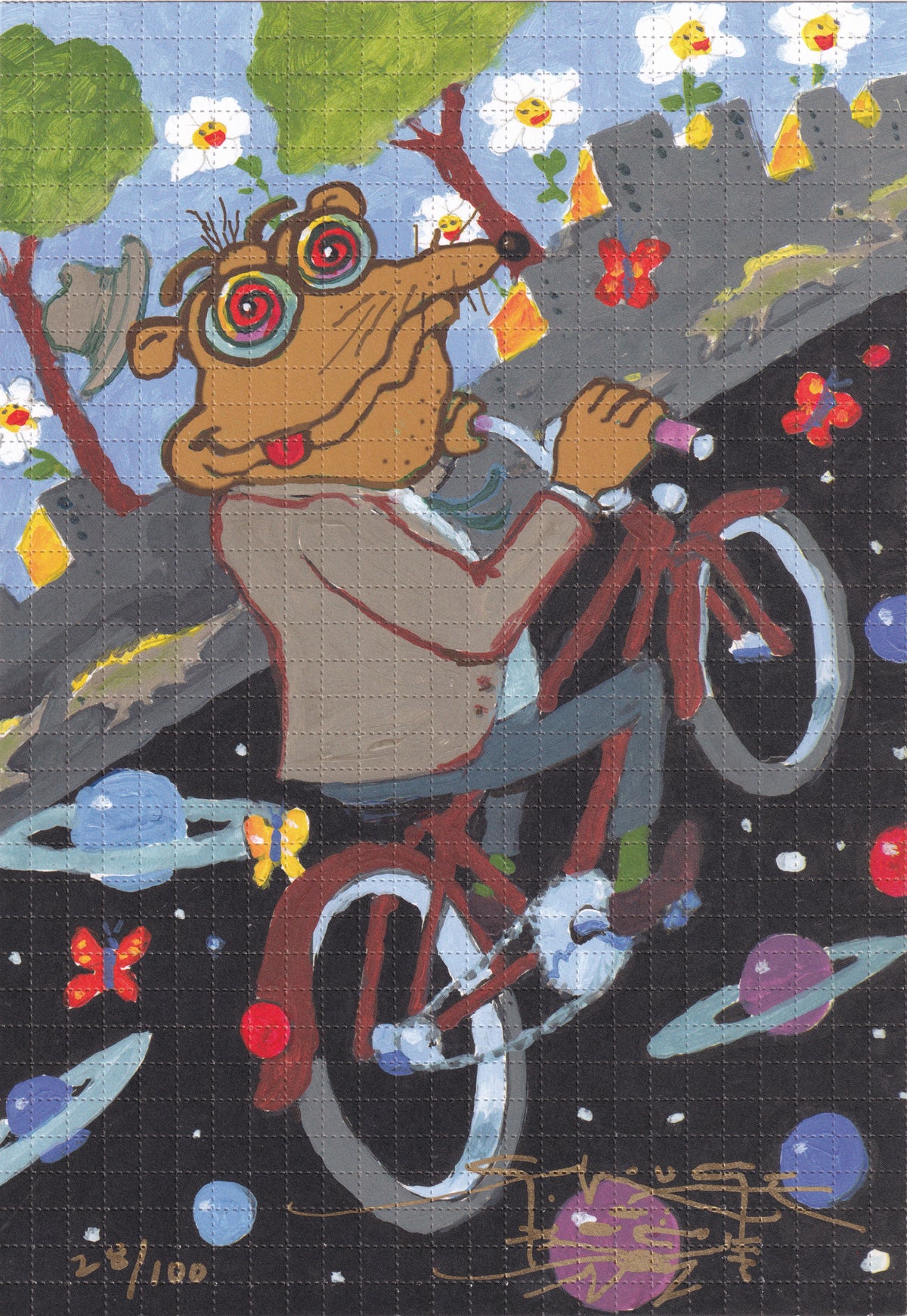 "Test Run" Blotter Art by Stanley Mouse (signed)