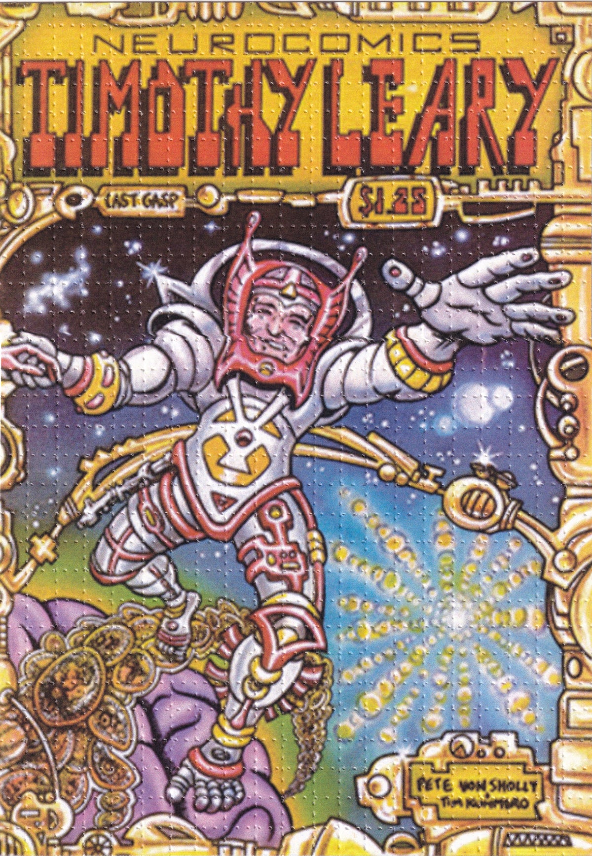 Timothy Leary Neurocomics Blotter Art