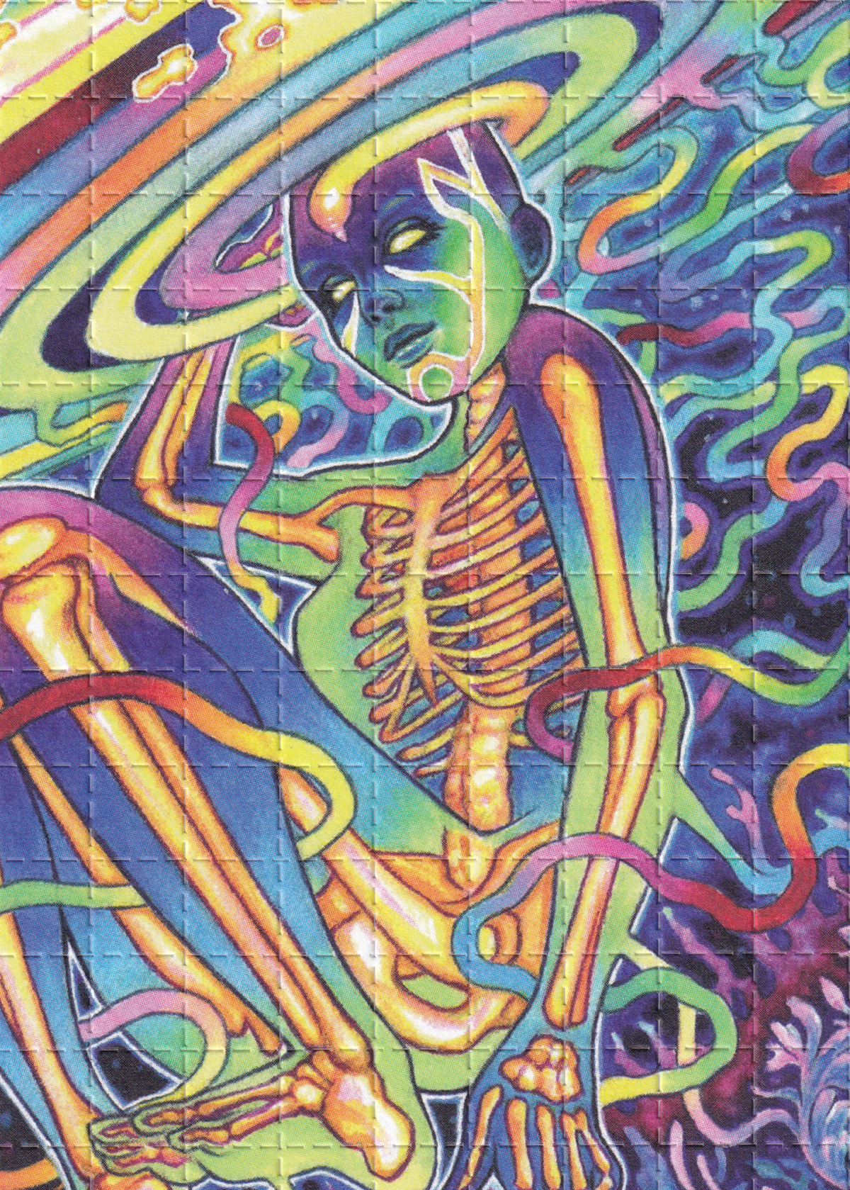 Spiral Out Blotter Art by Callie Fink