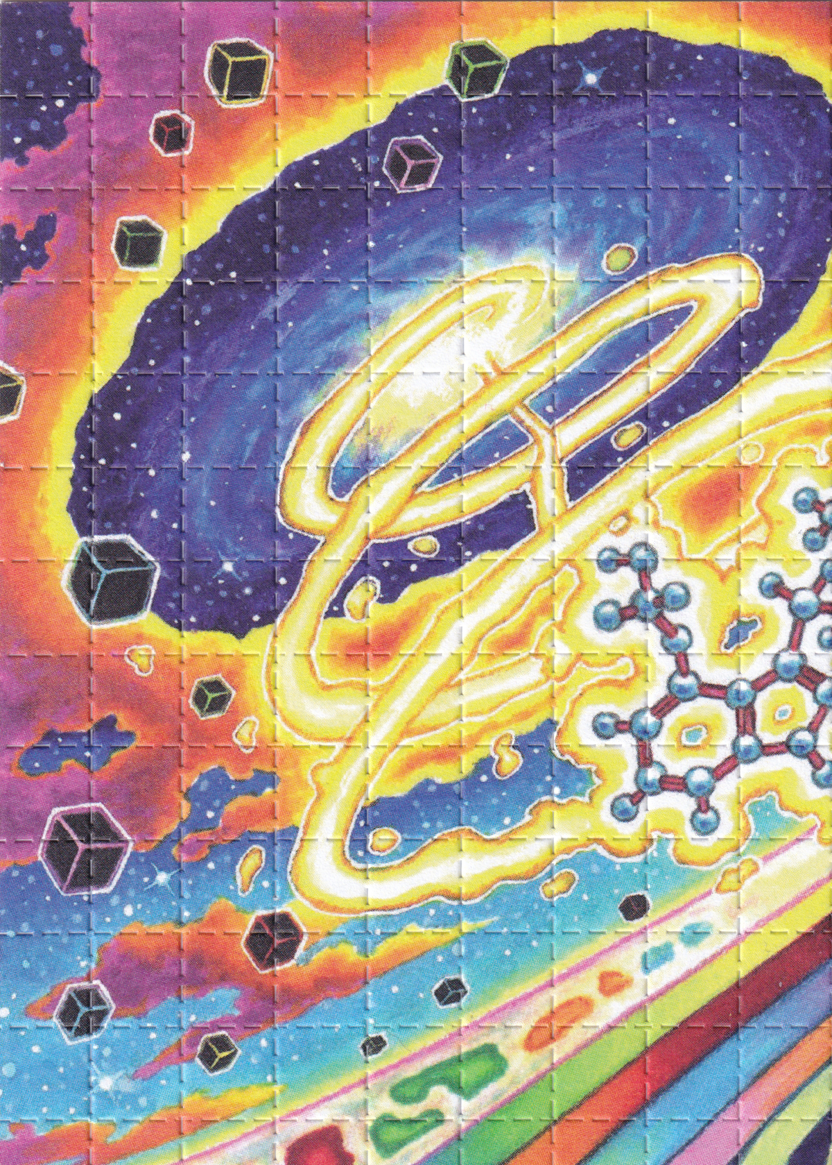 Spiral Out Blotter Art by Callie Fink