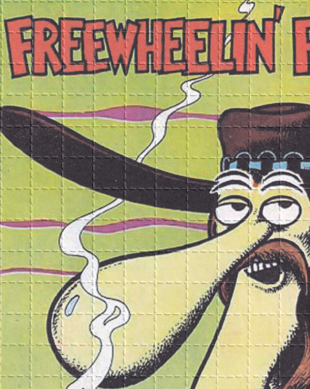 Free Wheelin Franklin Blotter Art