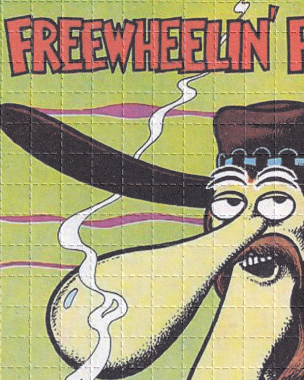 Free Wheelin Franklin Blotter Art