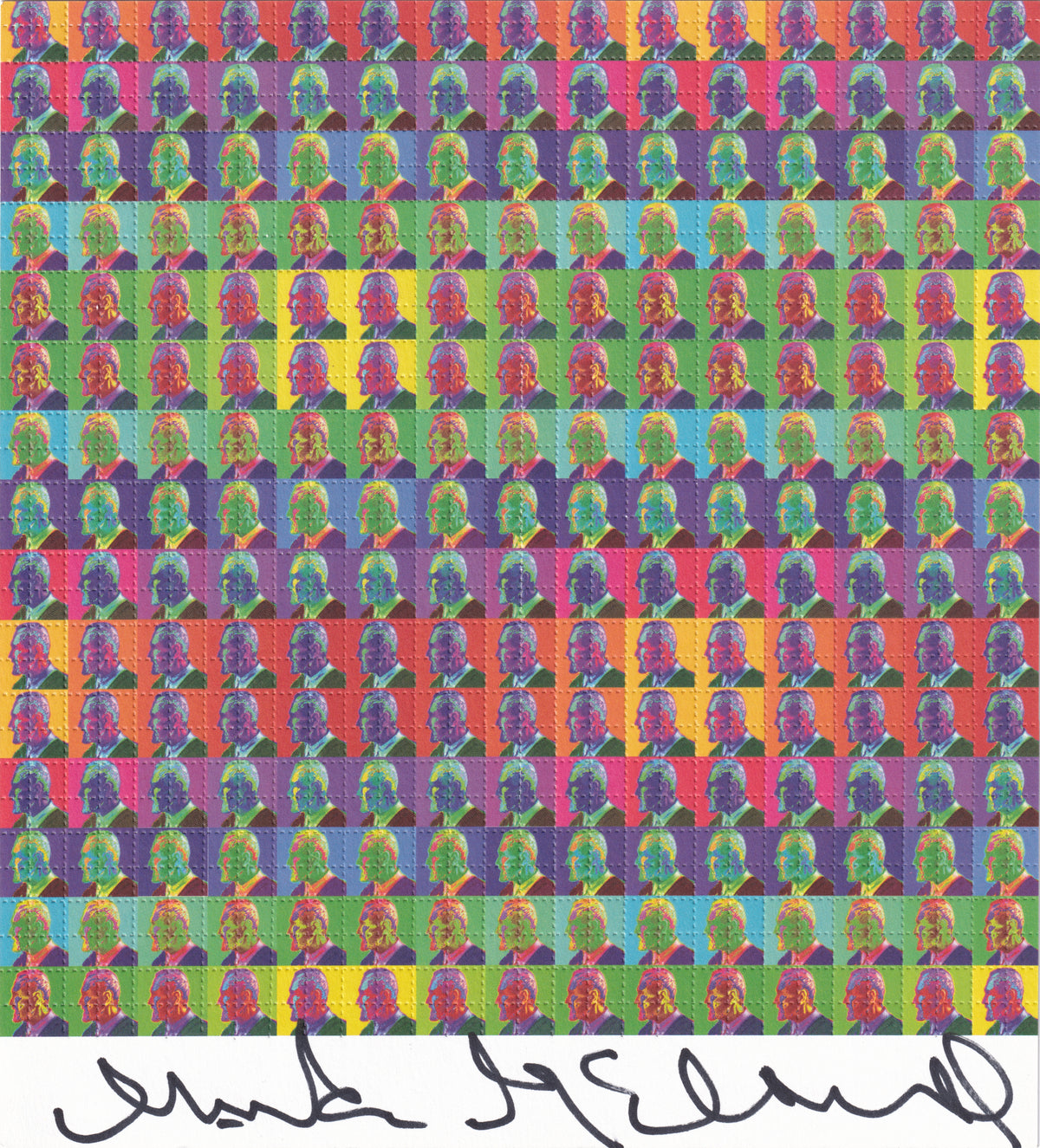 Leary Rainbow Blotter Art signed by Mark McCloud