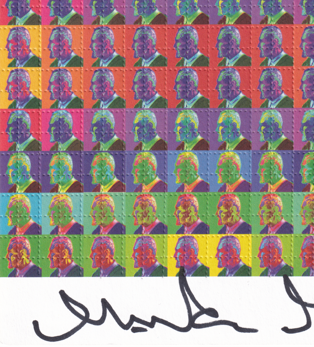 Leary Rainbow Blotter Art signed by Mark McCloud