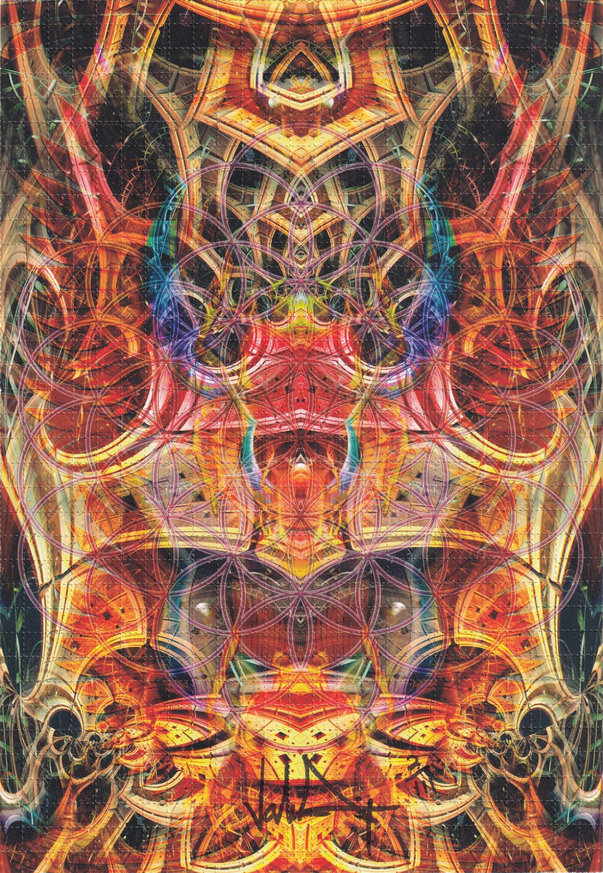 Birth of a Scarab Blotter Art by Johnathan Singer (signed)