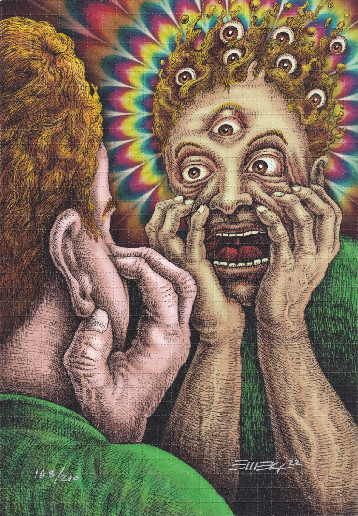 Not Again Blotter Art by EMKE (signed)