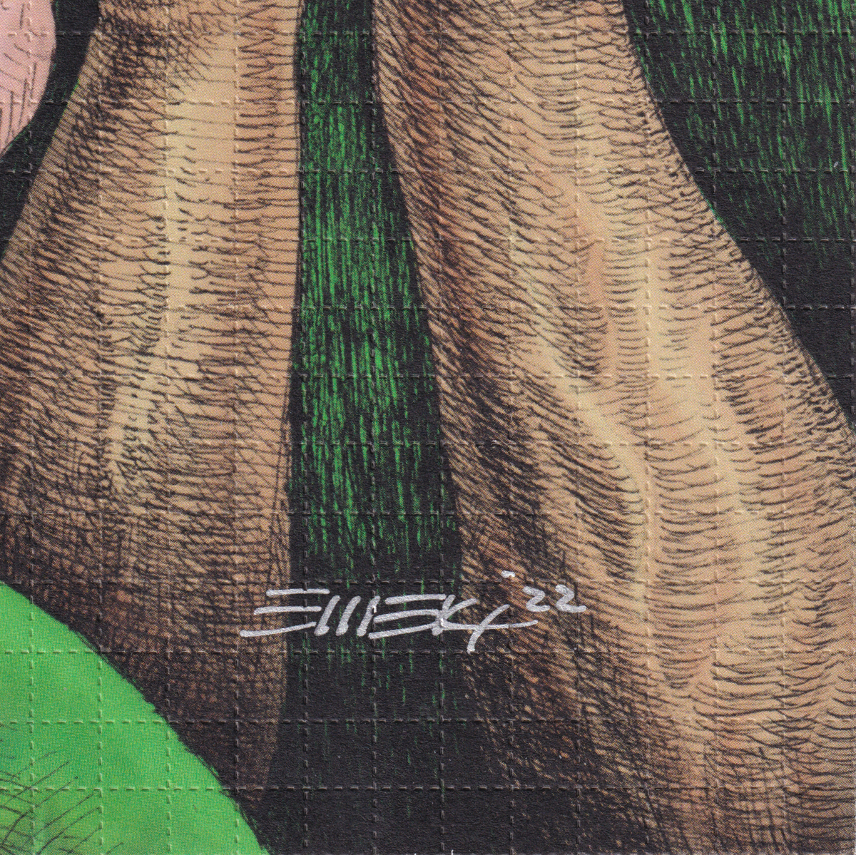 Not Again Blotter Art by EMKE (signed)