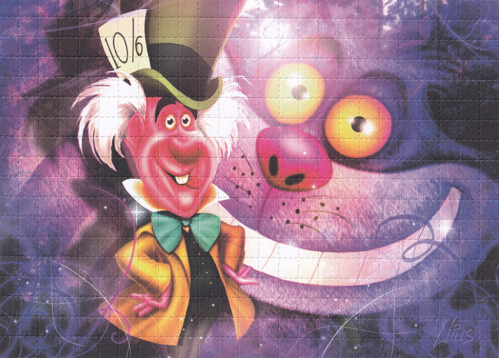 Cheshire Cat Blotter Art by Mr Wills