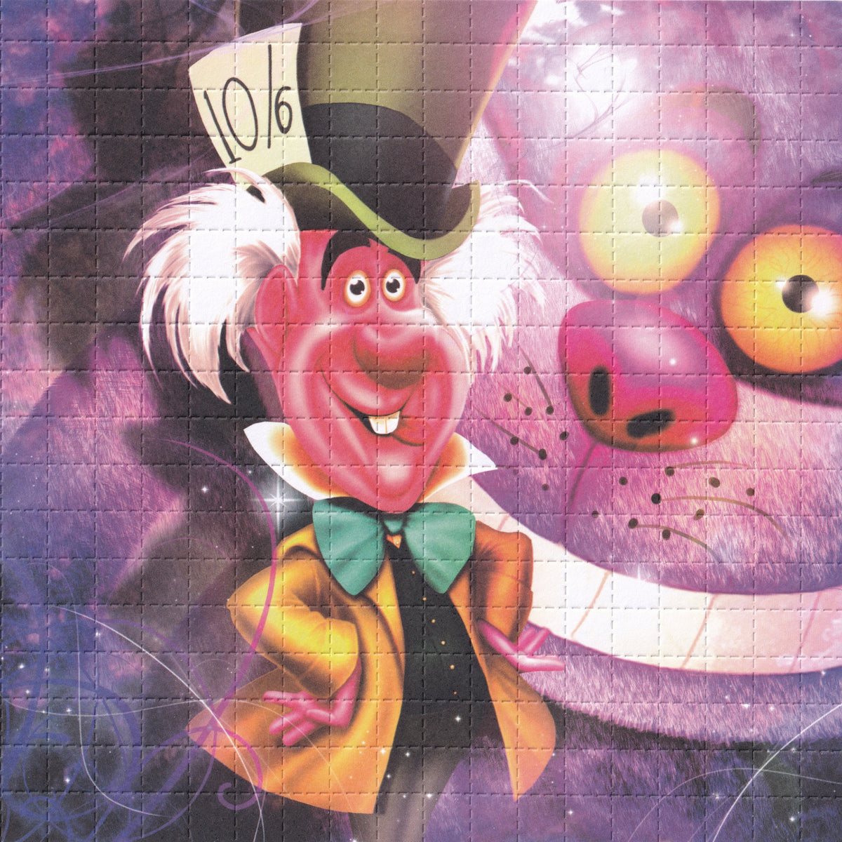 Cheshire Cat Blotter Art by Mr Wills