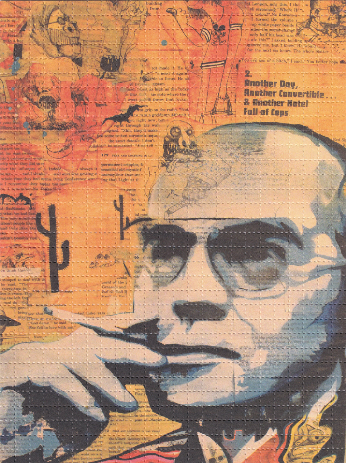 Hunter S. Thompson Blotter Art by Kevin Mallon
