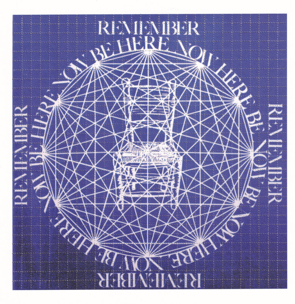 Be Here Now Ram Dass Tribute Blotter Art (Double Sided)