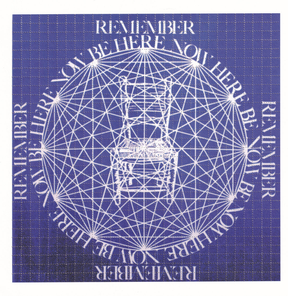 Be Here Now Ram Dass Tribute Blotter Art (Double Sided)
