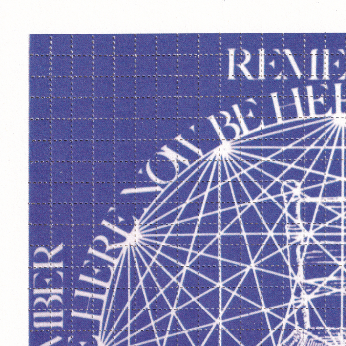 Be Here Now Ram Dass Tribute Blotter Art (Double Sided)