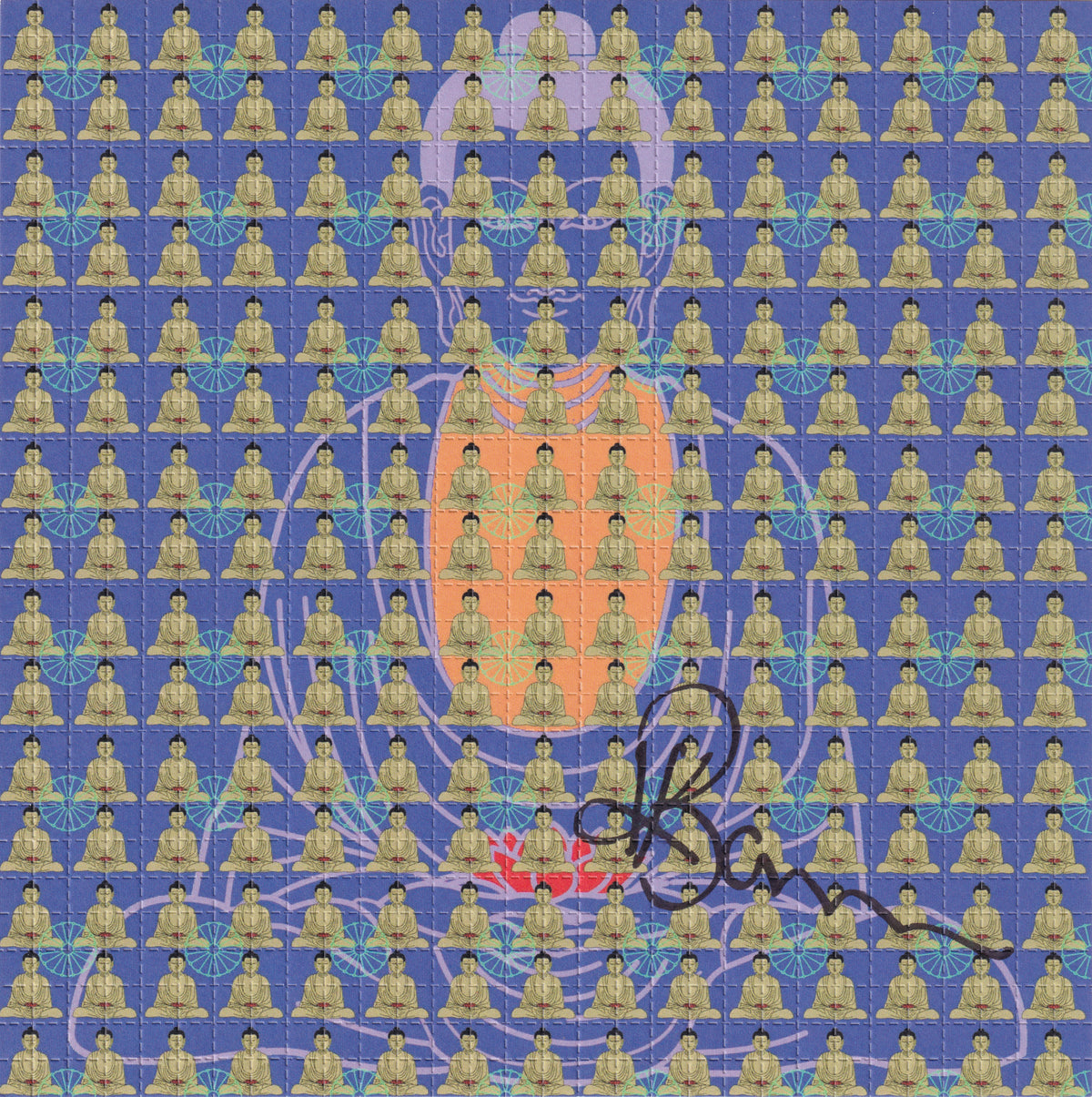 Blue Buddha by Kevin Barron (signed)