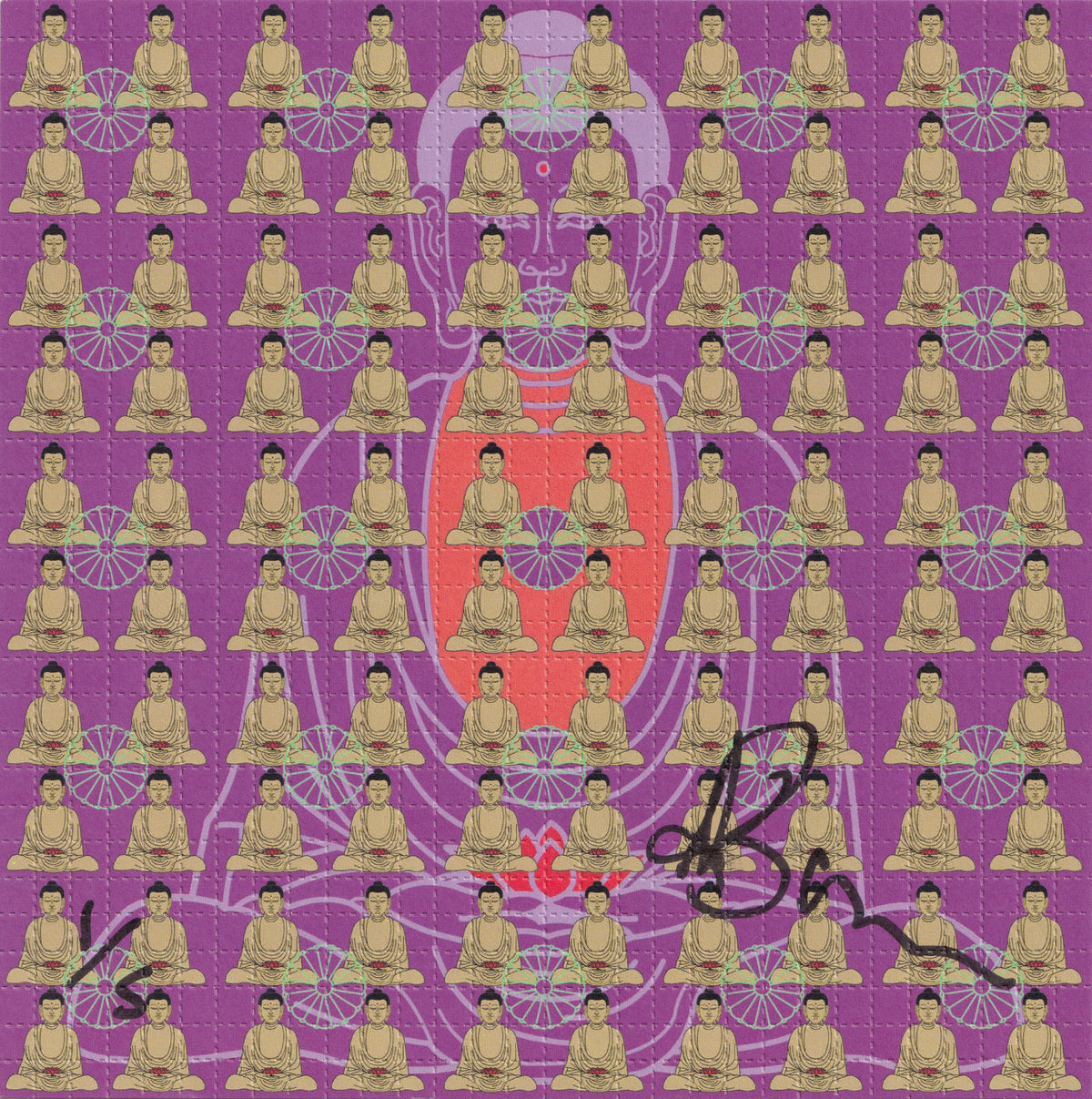 Purple Buddha by Kevin Barron (signed)