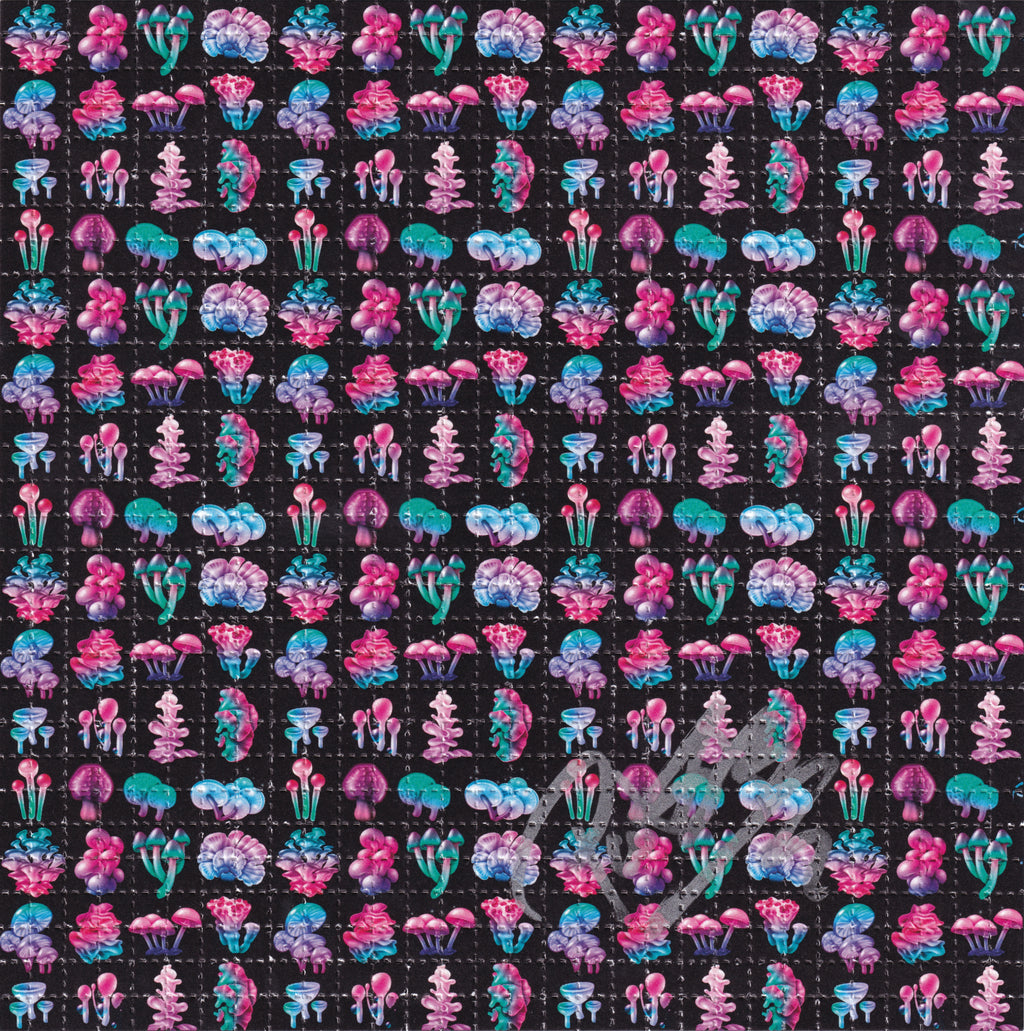 Mushrooms Blotter Art signed by Paul Stamets (signed)