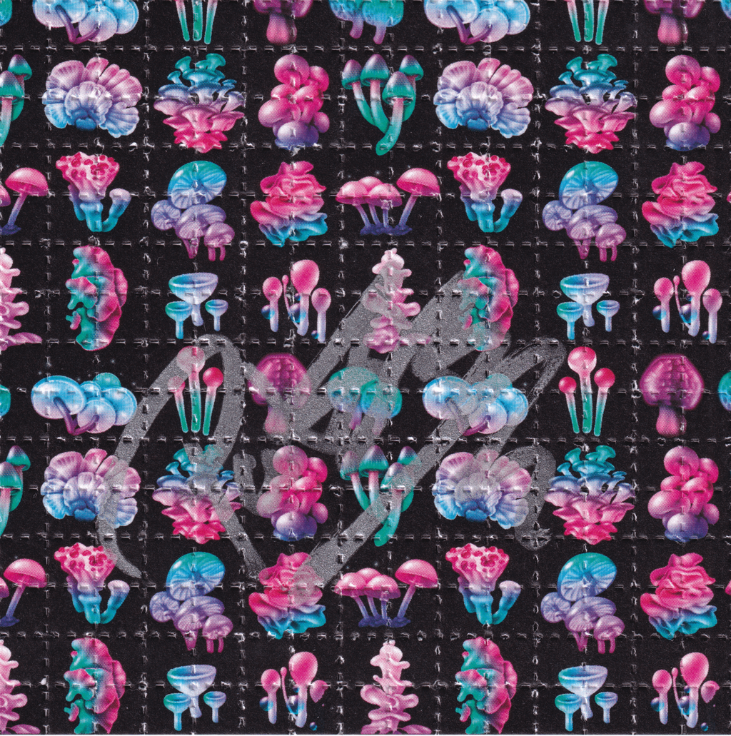 Mushrooms Blotter Art signed by Paul Stamets (signed)
