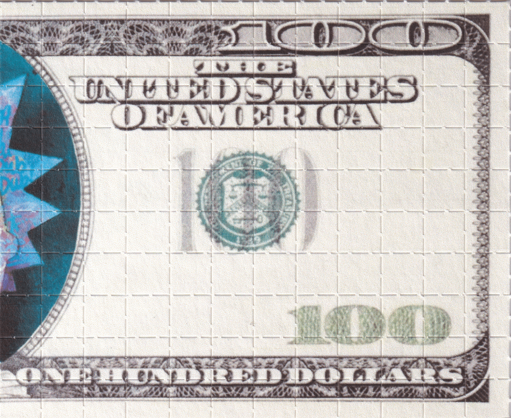 Rick Sanchez $100 Bill Blotter Art by Russ Holmes (signed)