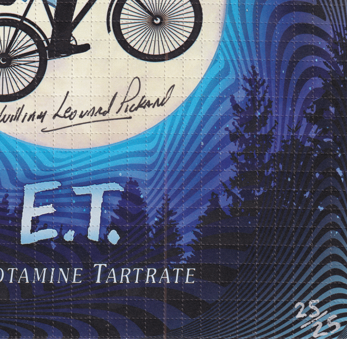 Ergotamine Tartrate Blotter Art signed by William Leonard Pickard (signed)
